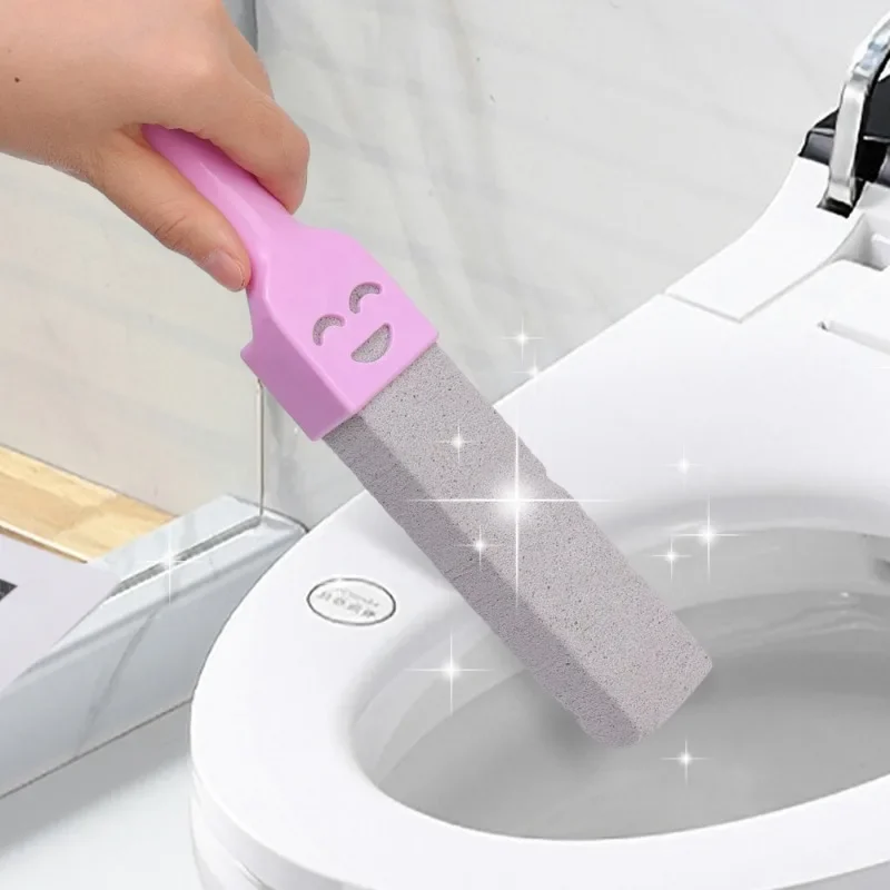 Pumice Stone Toilet Brush With Handle Bathroom Cleaning Wand Kichten Sink Tile Bathtub Limescale Washing Brush Home Accessories