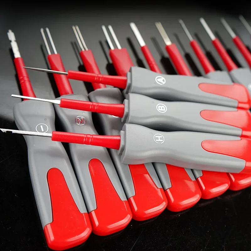 26 ชิ้น Terminal disassembly Needle EXTRACTOR สายไฟปลั๊กปลดล็อคเครื่องมือวงจรดึง Key Circuit Disassembly