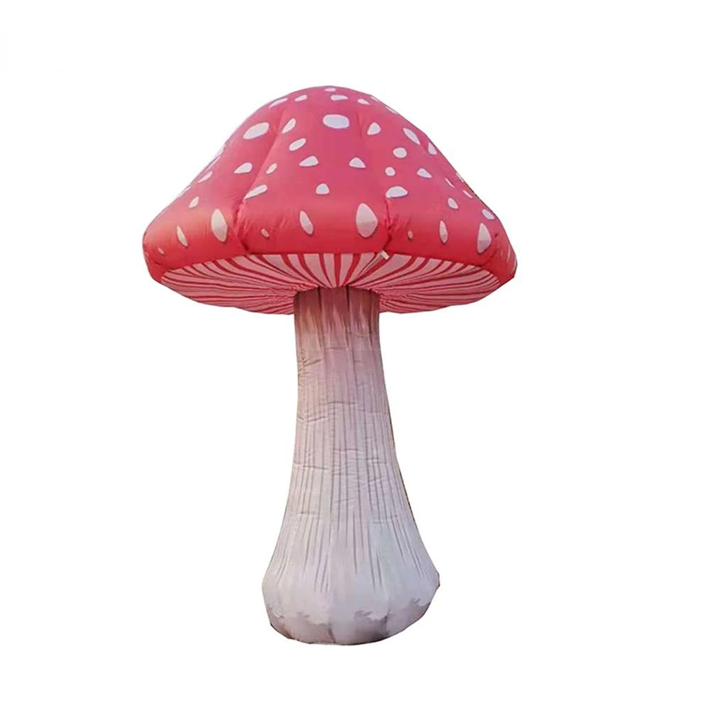 2/3/4/6m Height Party Supply Vivid Colorful Giant Inflatable Mushroom with Led Lights for Outdoor Festival Events