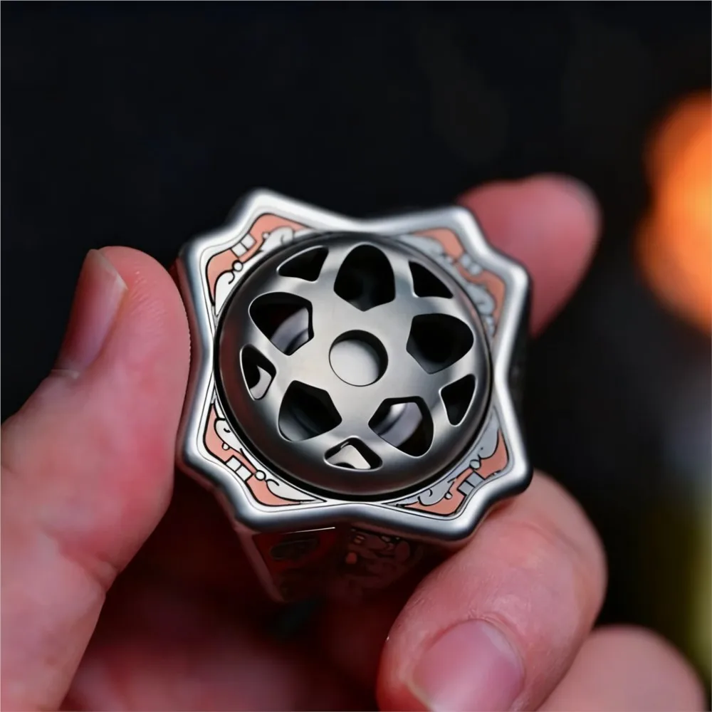 Youbing EDC Mid Autumn Festival Limited Edition Sakura Fidget Metal Spinner Titanium Fidget Toys For Adults Anti-stress Gyro