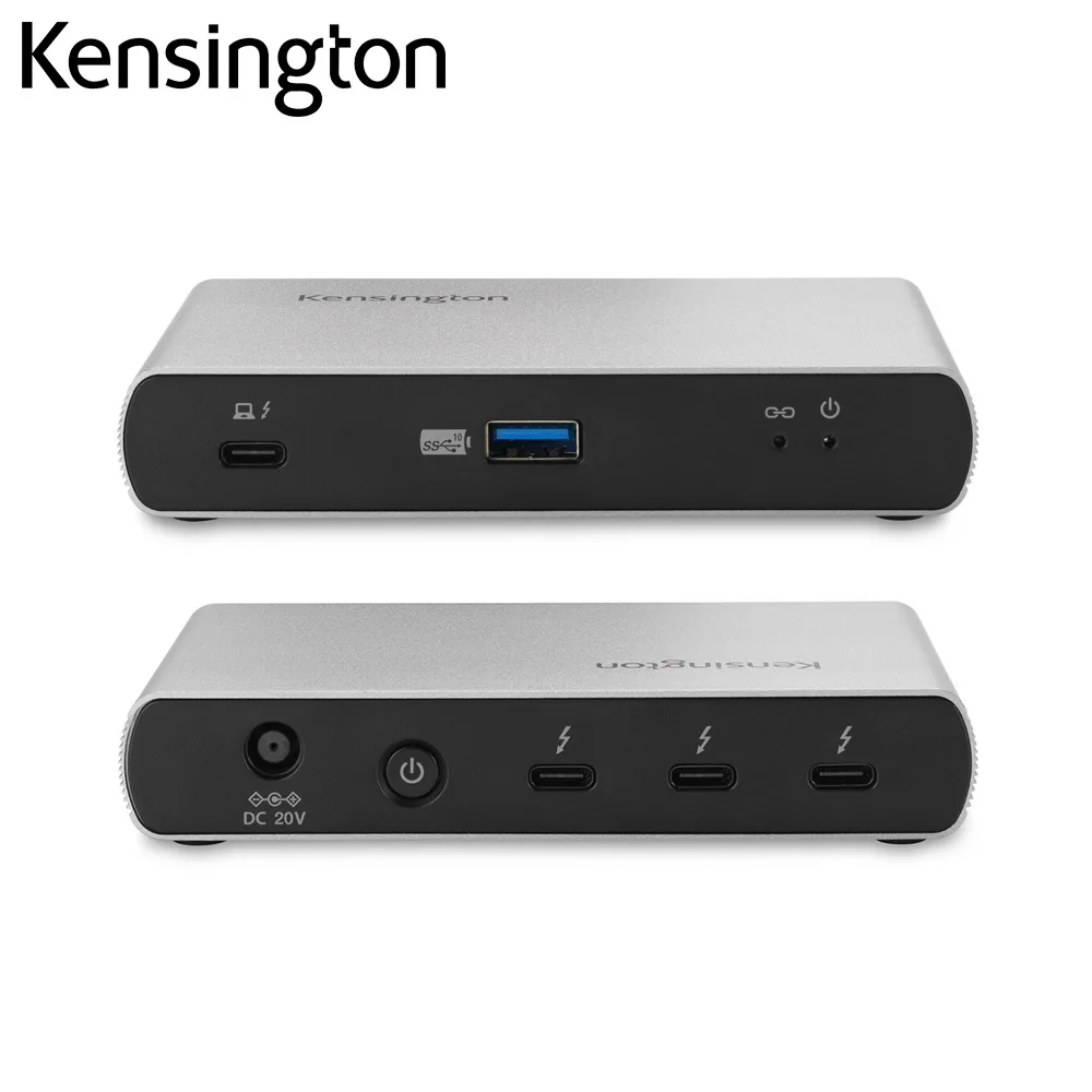 

New Kensington 4xThunderbolt 4 Port Docking Station 40Gbps 8K/Dual 4K Nano Dock PD65W for Windows/macOS SD2600T K34036