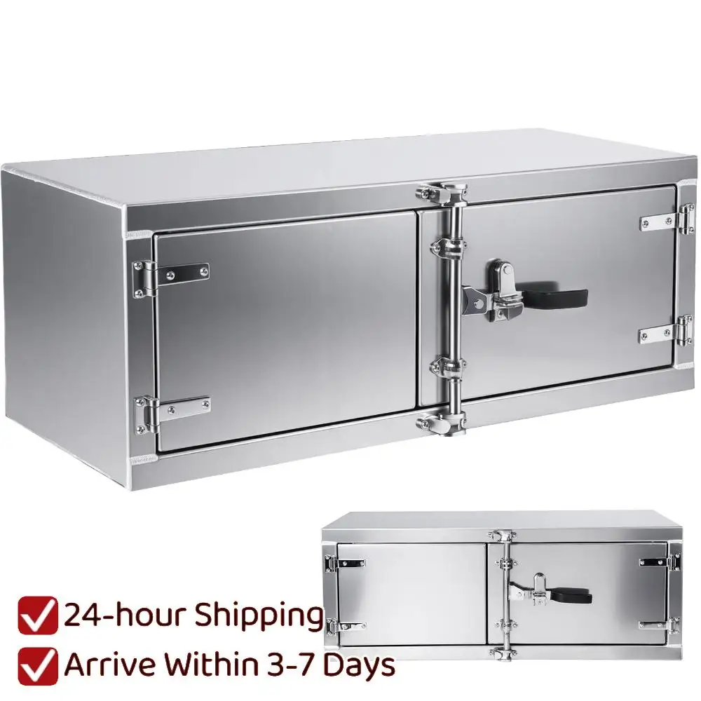 

Ящик для инструментов под кузов Cam Locker, 18 x 18 x 60 дюймов, с кулачковым замком, двойные распашные двери, алюминиевый, для использования на платформах и прицепах