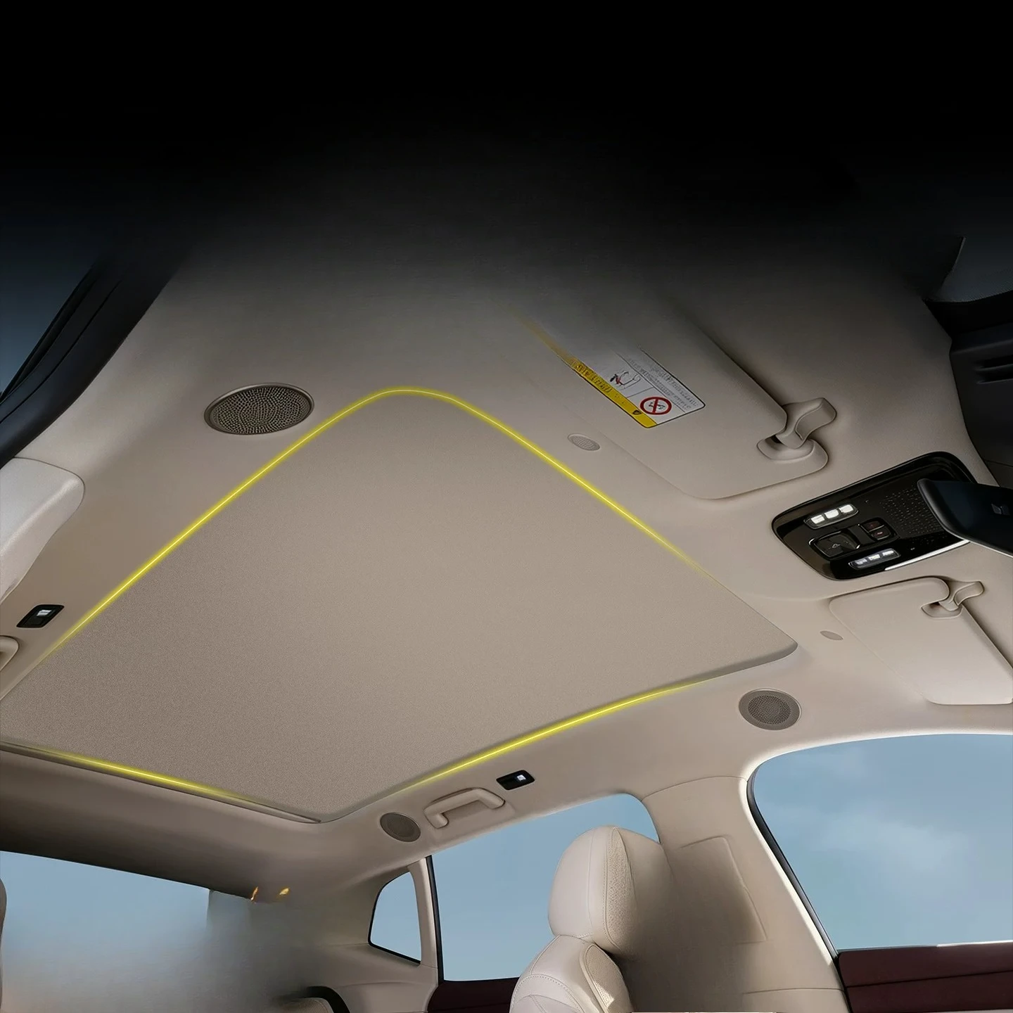 For VOYAH COURAGE 2026 Sunroof Sunshade Cover Ice Crystal Sun Protection Heat Insulation Roof Glass Sunvisor Accessories