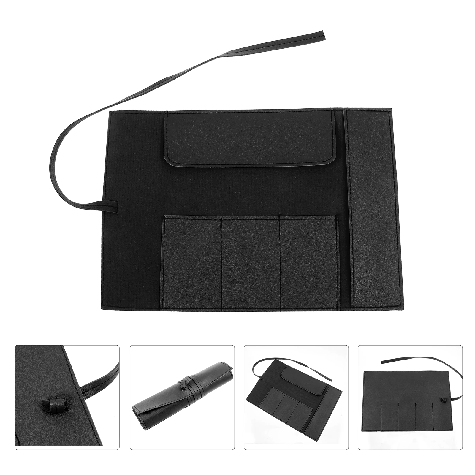 

Portable Pen Bag Decorative Storage Pouch Bags Makeup for Brushes Pu Watercolor Pencil