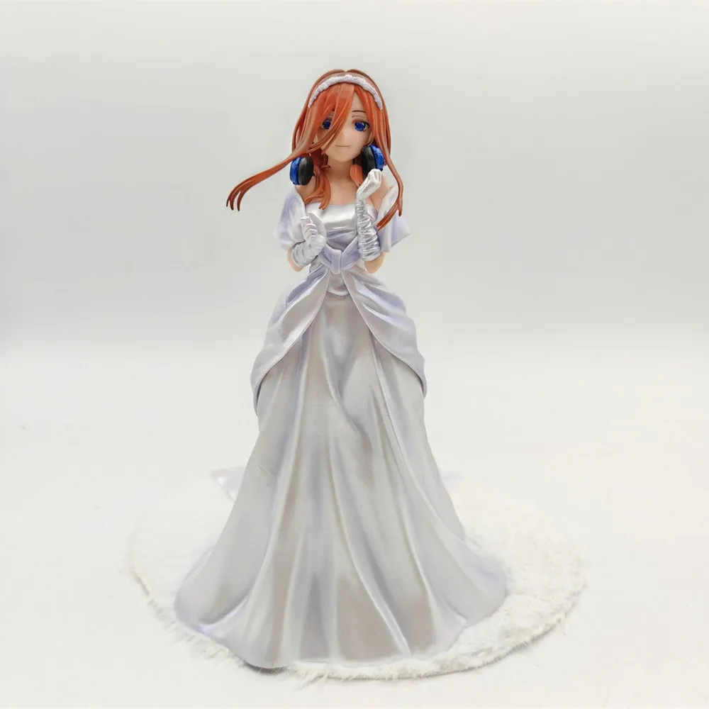 

The Quintessential Quintuplets Nakano Miku wedding dress Stand Ver. Anime Action Figure Toys 24CM