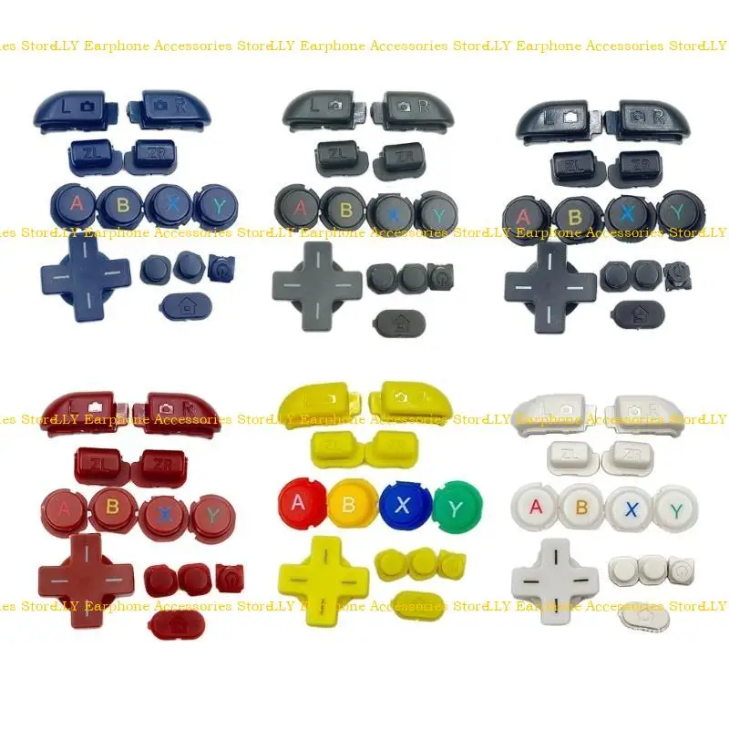 

462E B X Y L R ZR D Pad Power Button Set Repair Replacement Accessory Compatible for New 3DSXL 3DSLL Host Full Complete