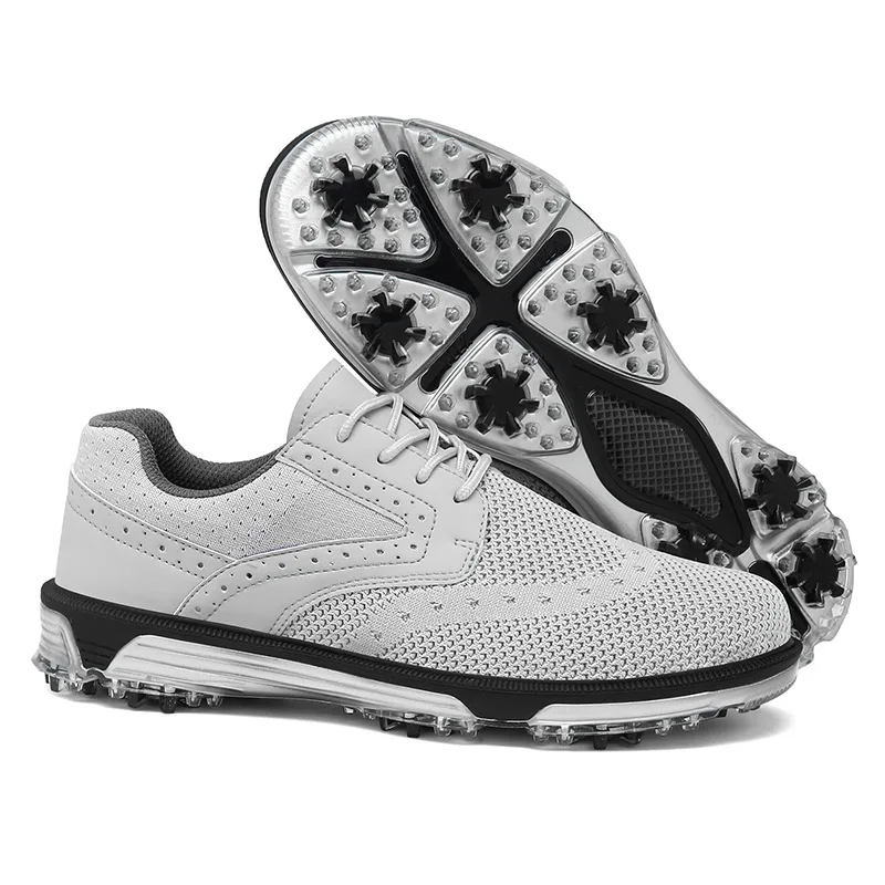 New Four Seasons Universal Golf Shoes Men's Waterproof Breathable Golf Fixed Needle Men Golf Shoes Outdoor Walking Sports Shoes
