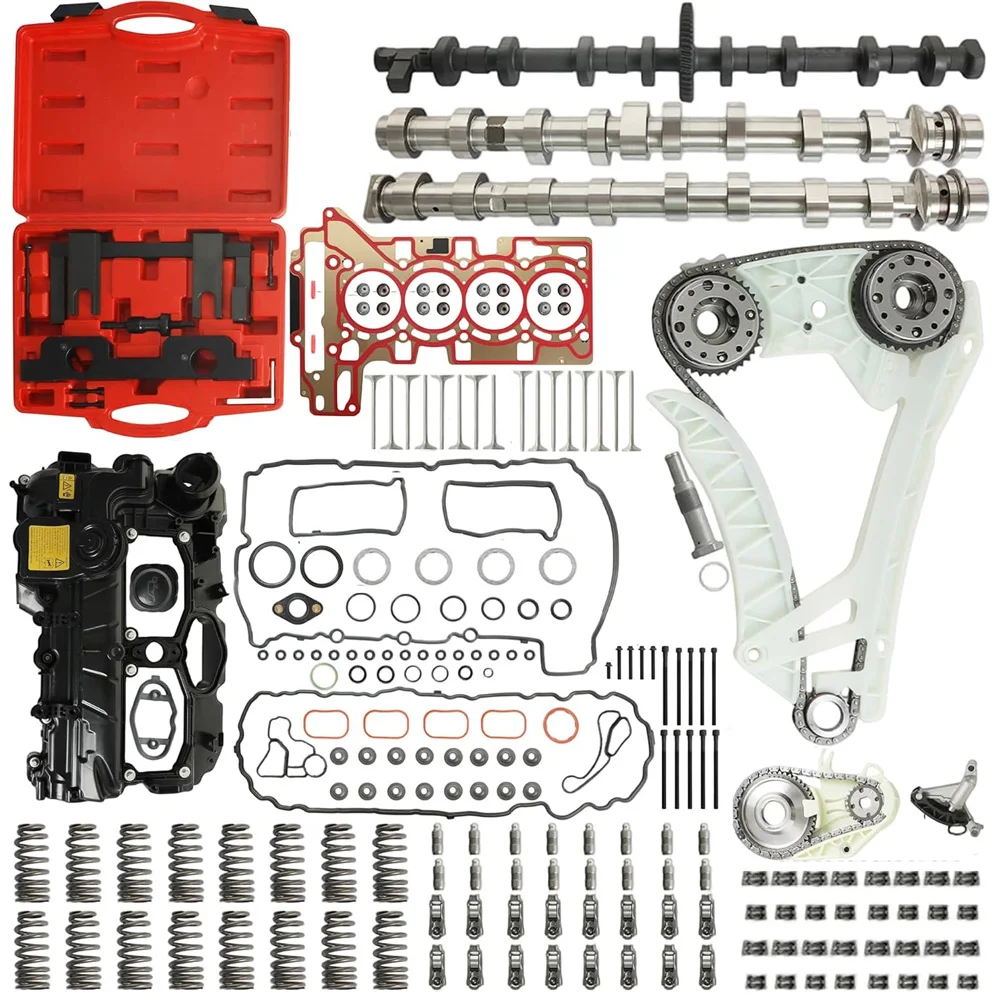 Engine Parts Timing Chain Tool VVT Head Gasket Camshaft Valve Spring Lifter Rocker Arm Fit 2.0 L L4 Gas N20 For For BMW N26 2.0T