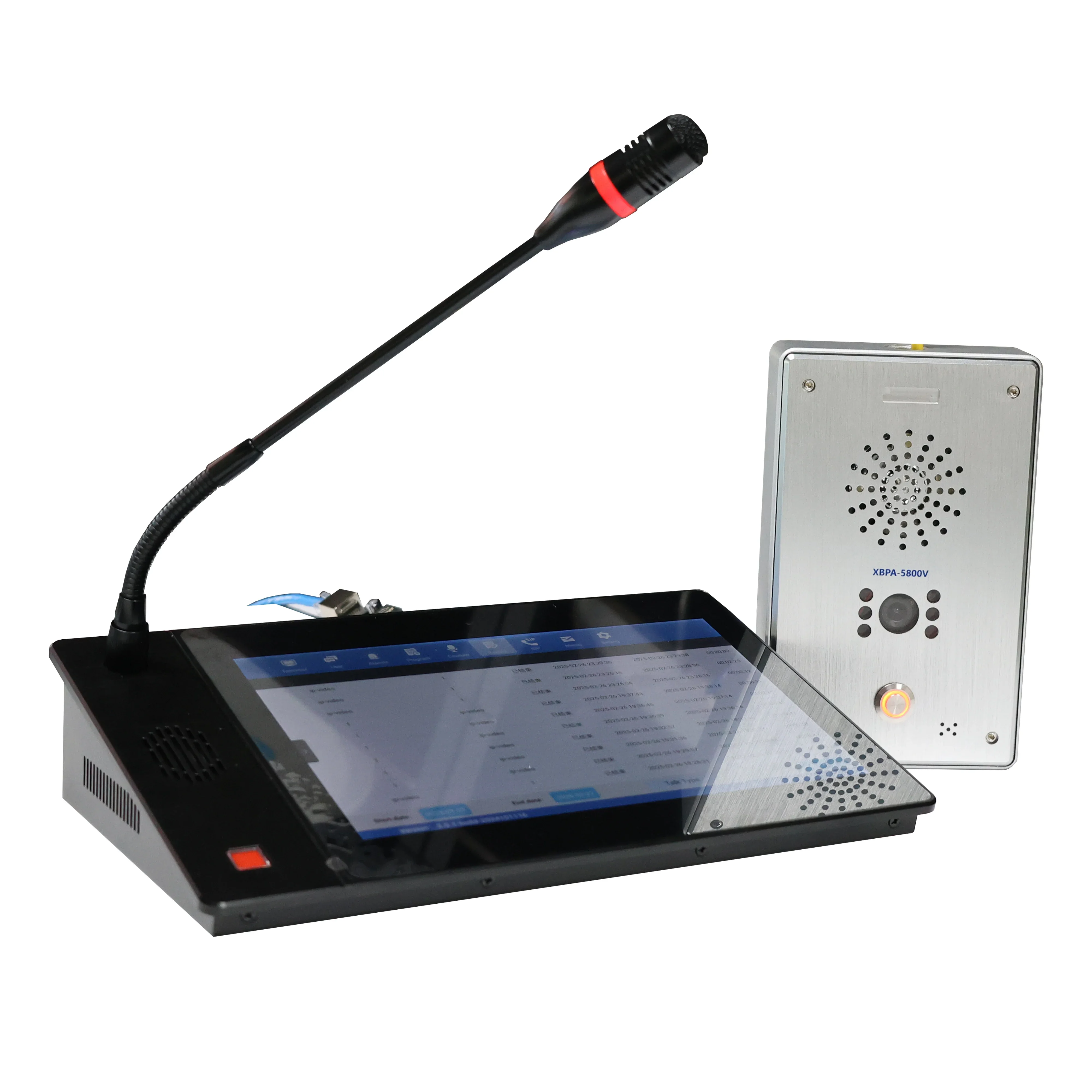 

Microphone IP/SIP/VOIP Intercom System With Audio Video Terminal Device Video Door Phone