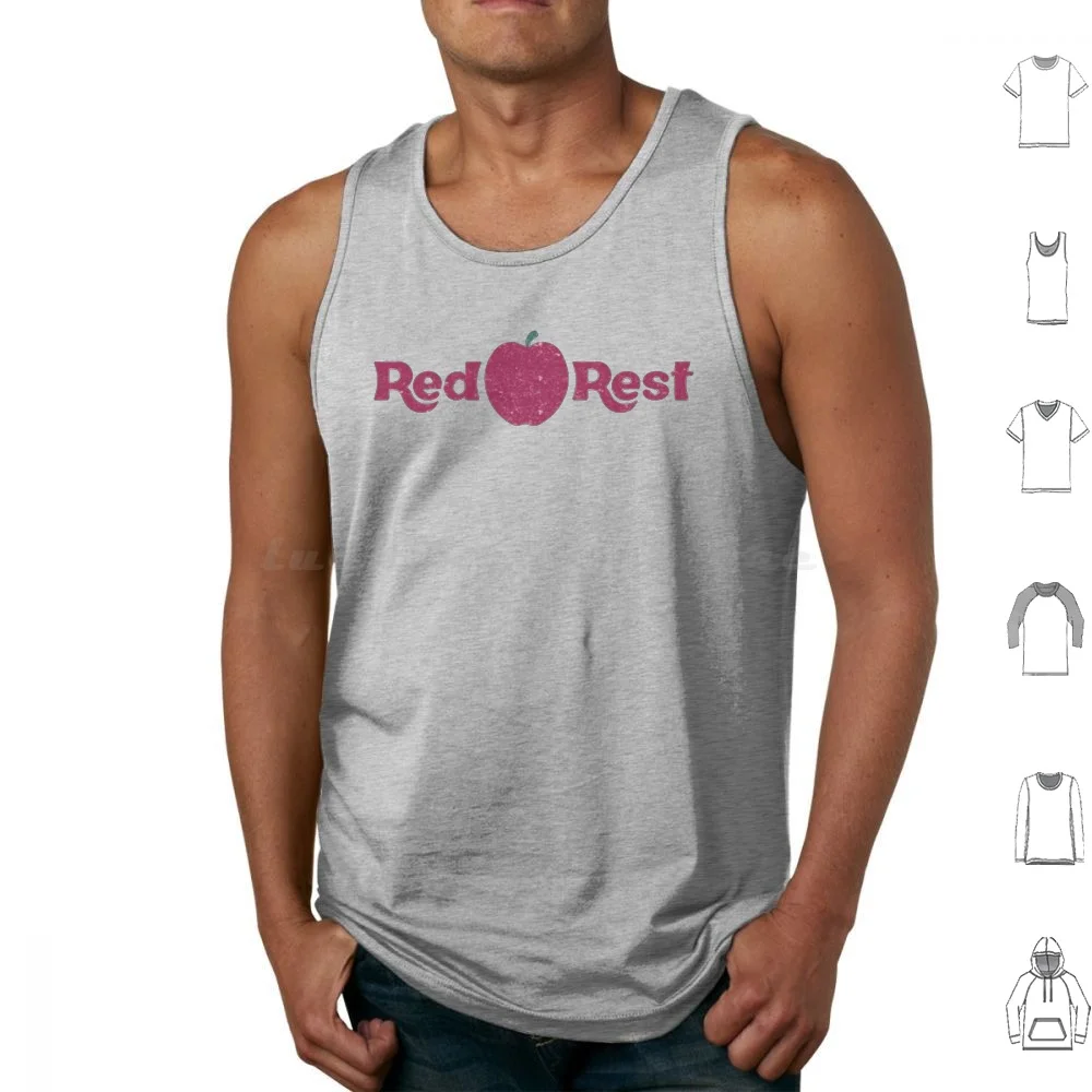 Red Rest 2 Tank Tops Vest Sleeveless New York New Sullivan County Monticello Borscht Belt Sleepaway Camp Camp Camp Sequoia