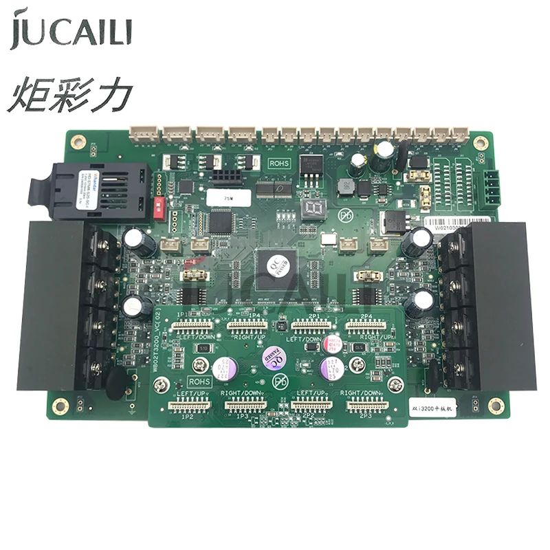 

Струйный принтер Jucaili Wellprint I3200 с двойной головкой, УФ-каретка W802HEAD-VG, оптическое волокно, версия для головки Epson I3200