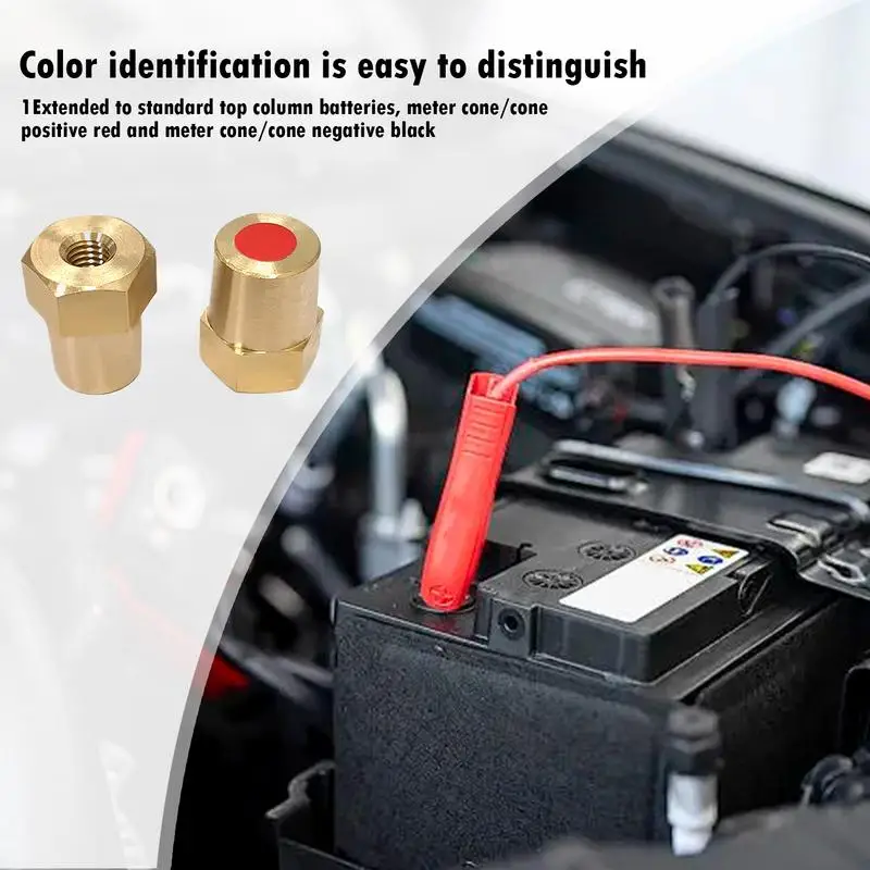 Car Battery Terminal Connector Battery Terminal Post Extender Auto Charging Post Extender Stud Car Terminal Charging Posts For