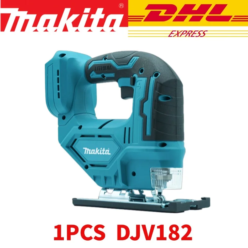 Makita DJV182Z Borstelloze 18V 340W Jigsaw Elektrische Jig met Zaagblad Draadloze Barrel Handvat Jigsaw zonder Batterij DJV182