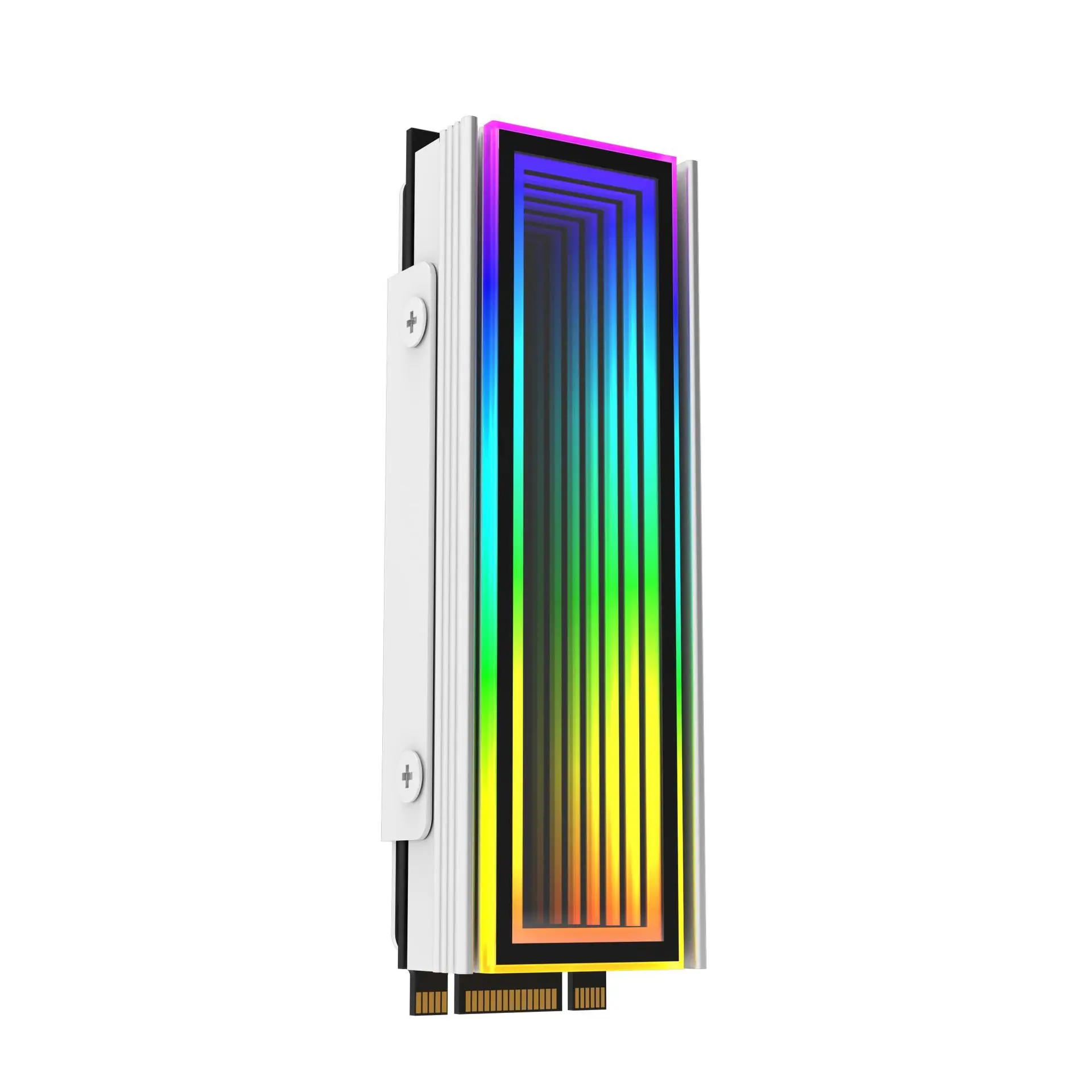 5 فولت/3Pin ARGB AURA مزامنة الكمبيوتر M2 2280 SSD المبرد الألومنيوم PC RGB Nvme برودة المبرد محرك الحالة الصلبة بالوعة الحرارة برودة