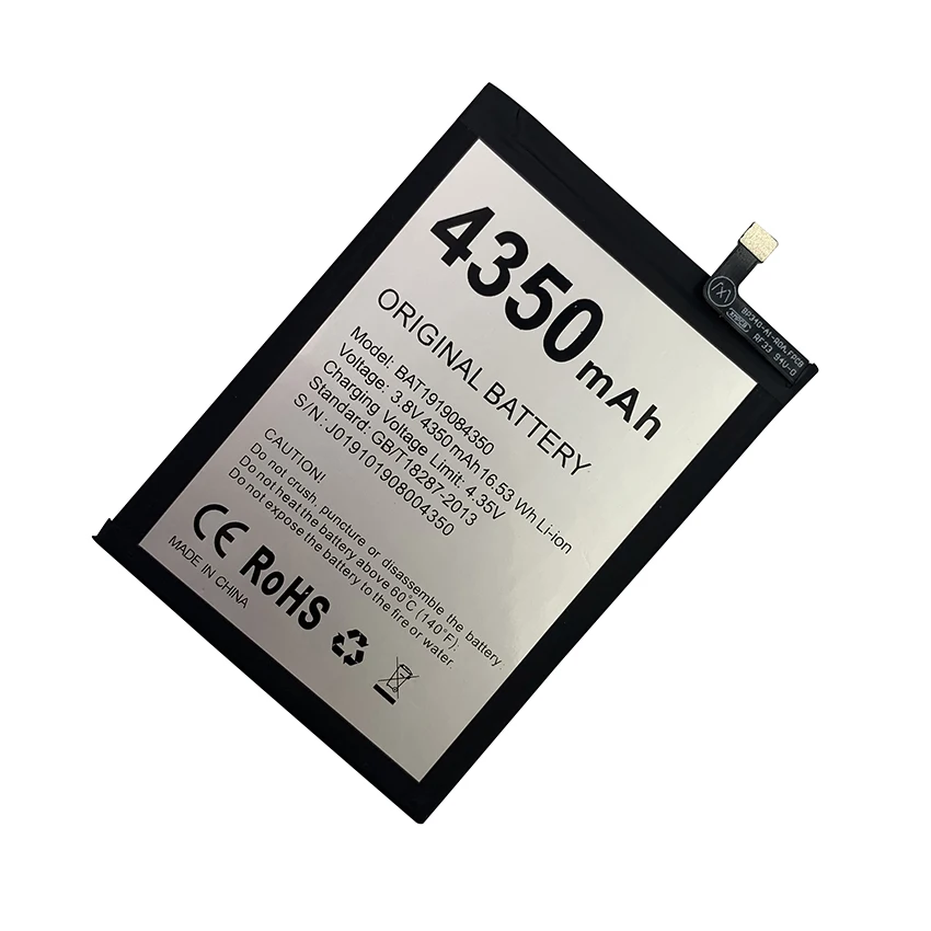 100% Original 4350mAh Phone Battery For Doogee N20 N20Pro N20 Pro BAT1919084350 Replacement Batteries Bateria