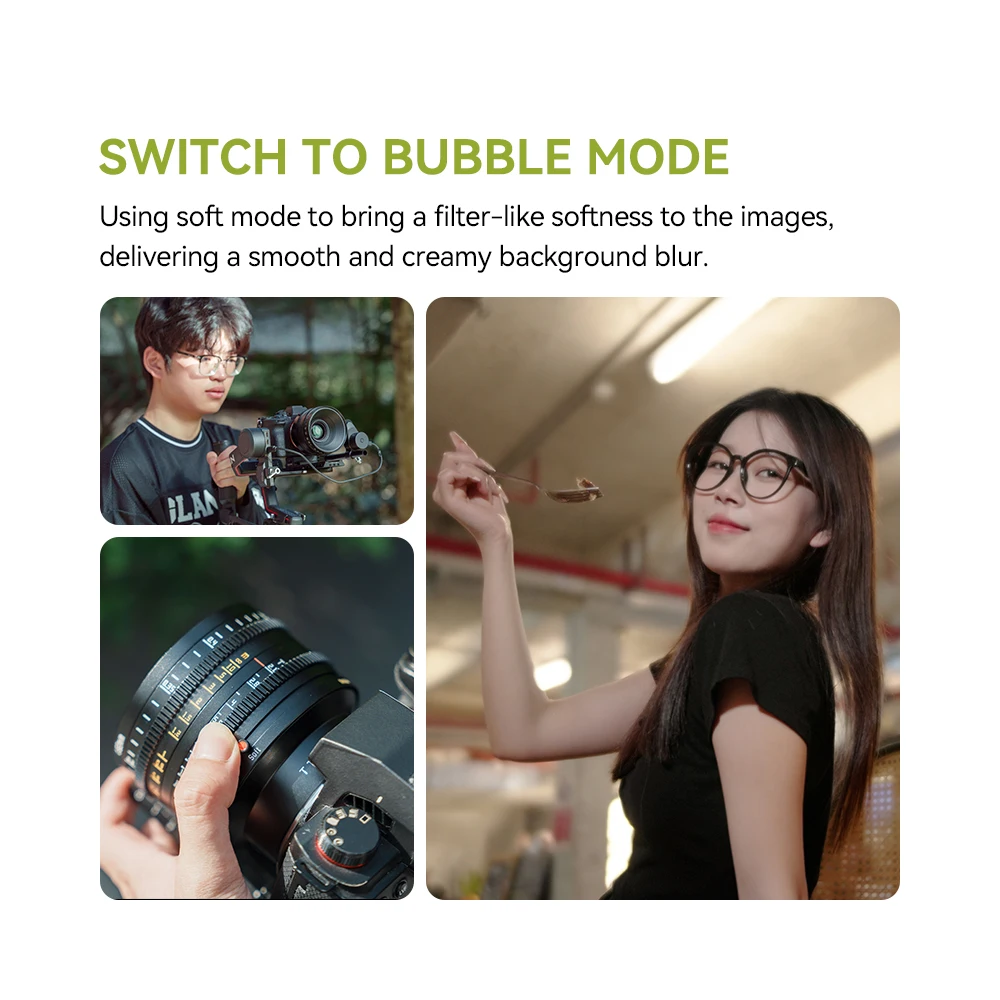 TTartisan 35mm T2.1 Dual Bokeh Cine Lens Full Frame Obiettivo per film compatibile con Sony E Nikon Z Canon R Panasonic L