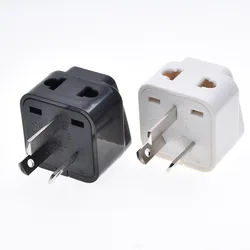 Universal CN US UK EU to AU Plug Adapter 2 in 1 Australia Converter Socket China New Zealand Travel Plug Adaptor 10A White Black