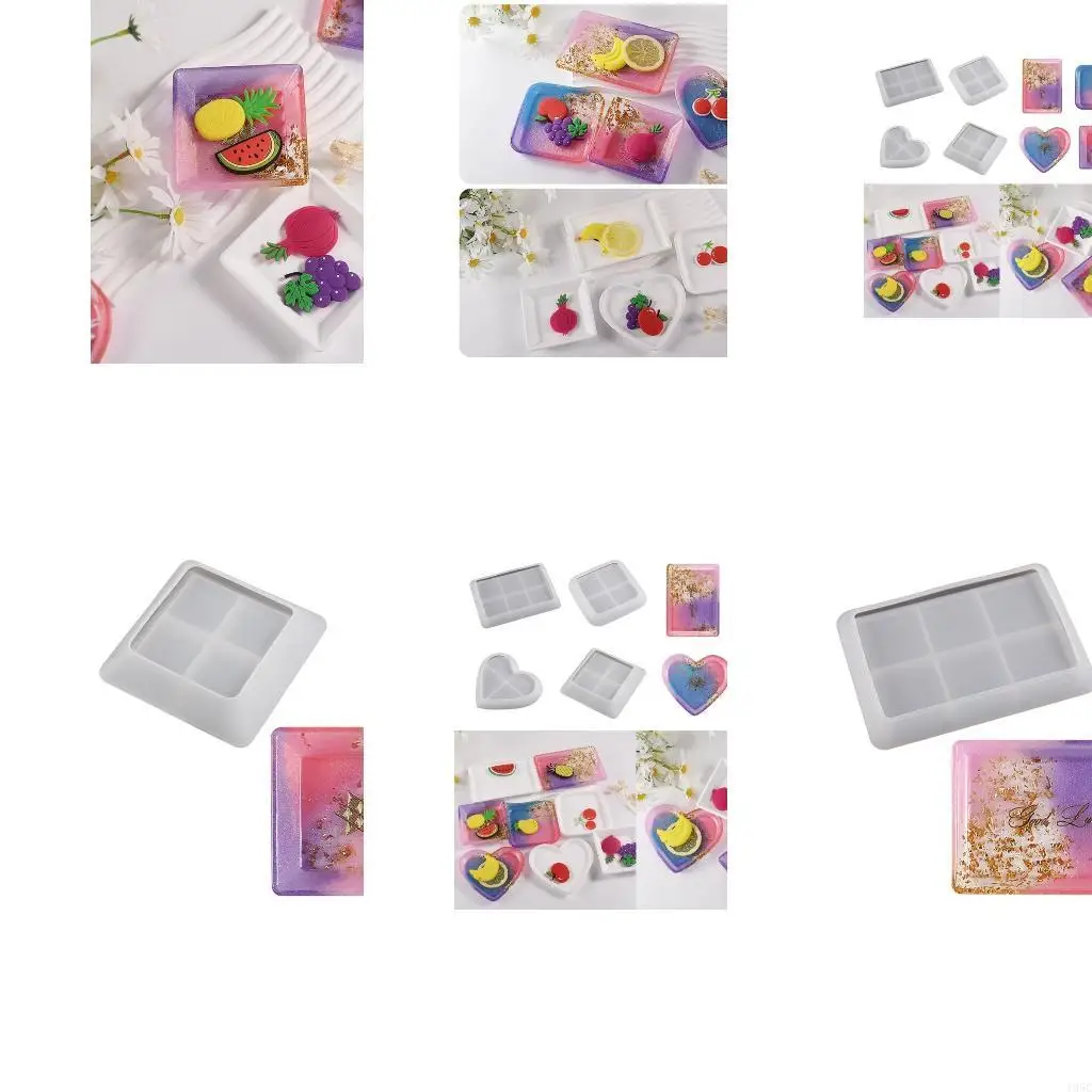 195C Resin Molds Multi-shapes Silicone Resin Moulds Cup Pads Molds Silicone material for Epoxy Resin Casting