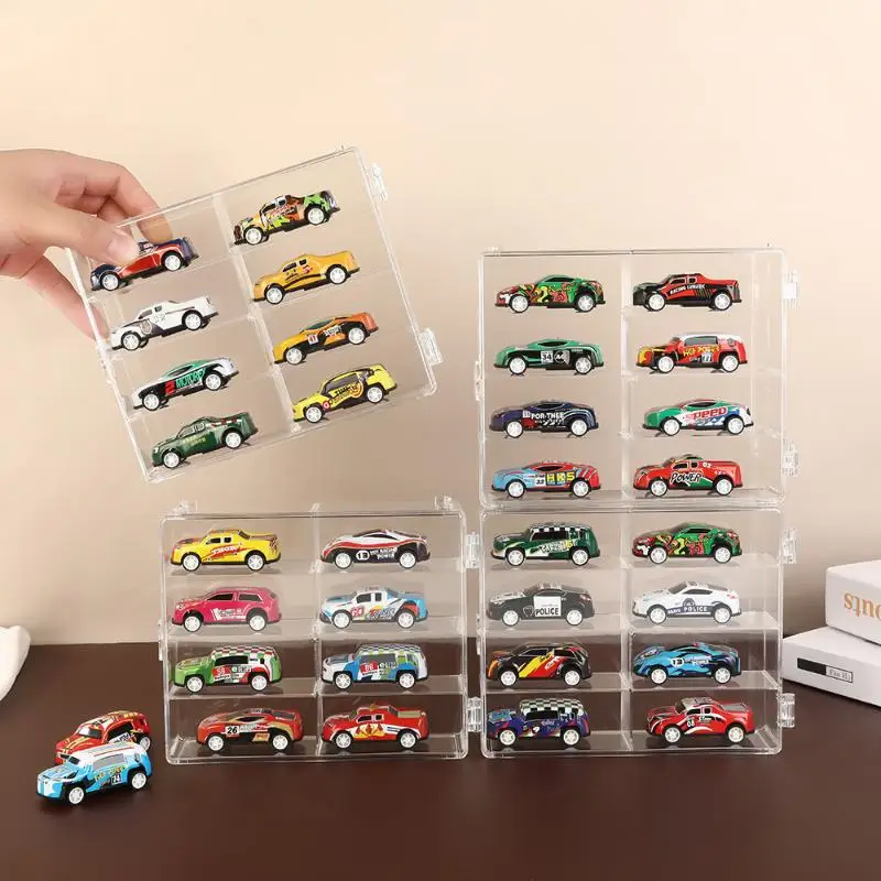 1Pcs Car Model Dust-Proof Display Stand Transparent Toy Car Placement Box Compact Car Model Storage Display Box【Homeclub】