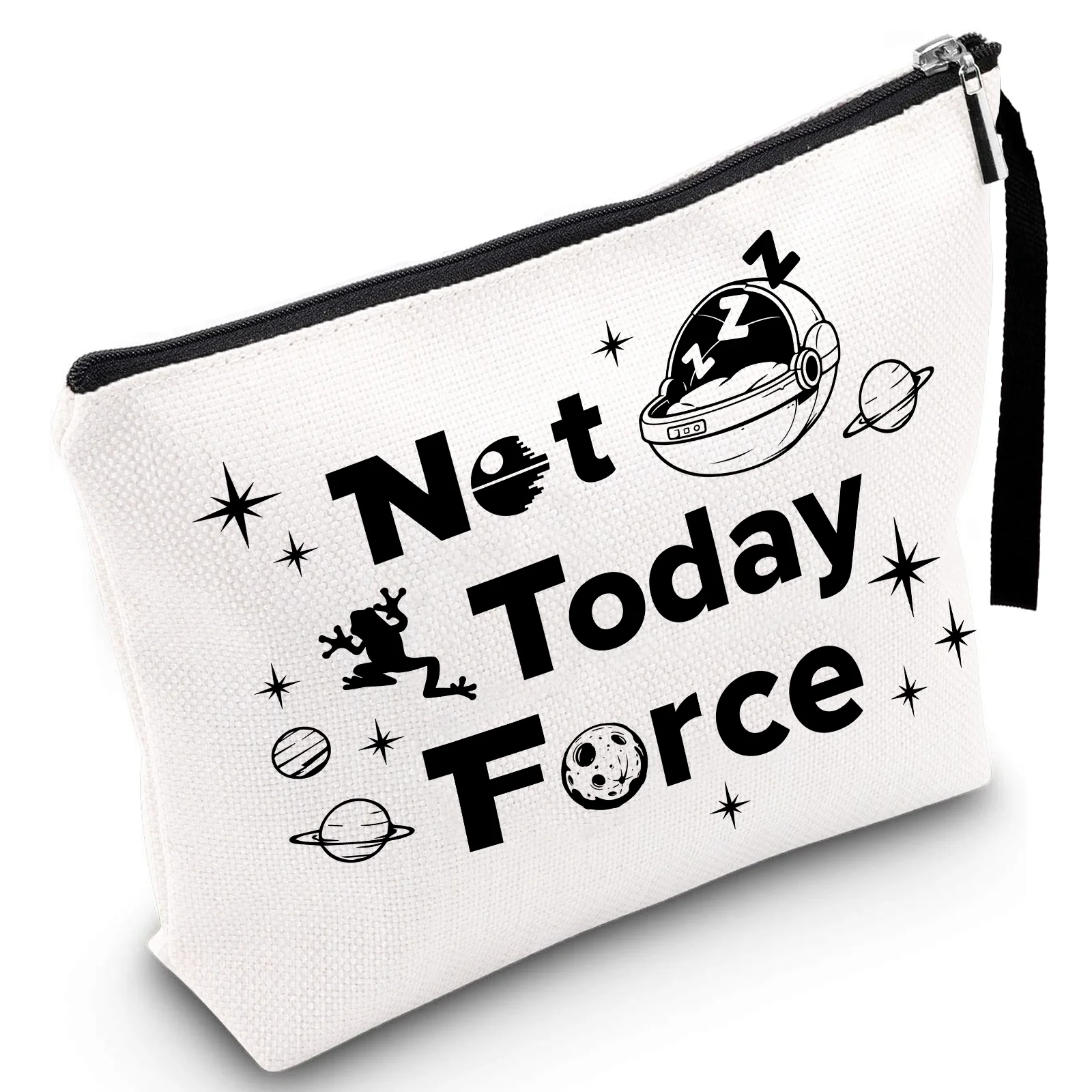 

Cute Yoda Women's Makeup Bag Daily Cosmetic Pouch with Zipper Travel Toiletry Organizer Birthday Gift