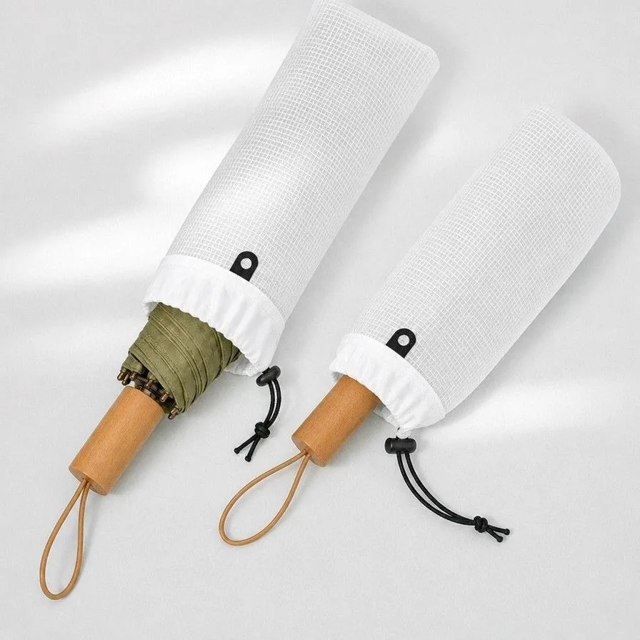 Travel Convenience Wet Umbrella Storage Bag Waterproof Ultra-light Bundle Bag Outdoor Parasol Cover Portable Car Translucent
