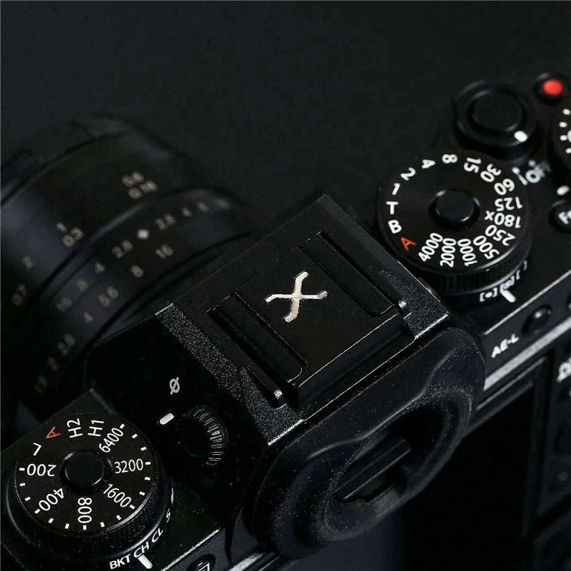 ABGI-4X Suitable For Fuji X-T4 X-T3 X-T2 X-T30 X-T20 X-E3 X-E2 X-PRO3 X-PRO2 X30 X10 Hot Shoe Embedded Flash Hot Shoe Black