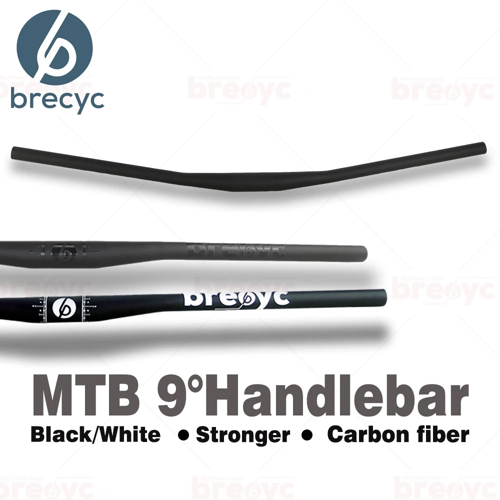 Full Carbon Mountain Bike Handlebar, Bicycle Handlebar, Matte, 31.8*680mm, 700mm, 720mm, 740mm, 760mm, 9 °