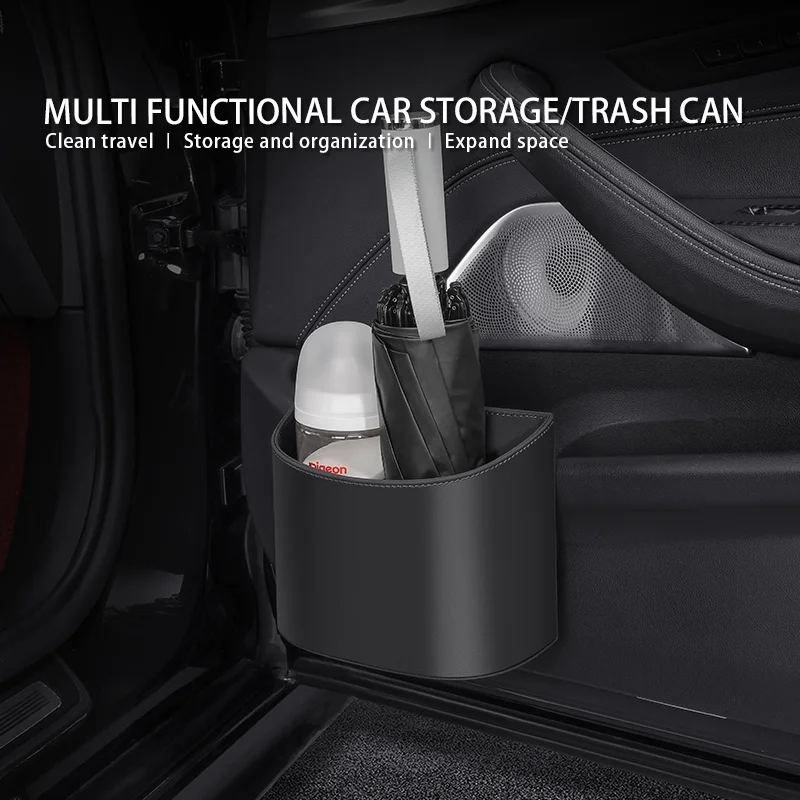 

Car Specific Trash Can Waterproof Design Cup Rack Storage Bracket Convenient Car Garbage Storage Quality Selection