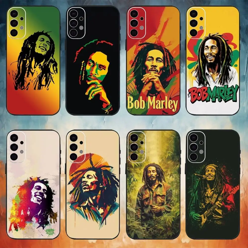 

Bob Marley Rasta L-Lion Phone Case For Samsung S25,S24,S21,S22,S23,S30,Ultra,S20,Plus,Fe,Note,10,9,5G Black Cover