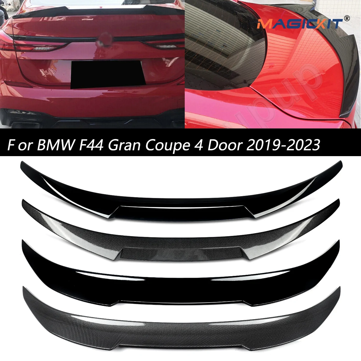 

Задний спойлер багажника для BMW 2 серии F44 Gran Coupe 4-дверный 2019-2023 216d 218i 220i 228i M235i Бампер Спойлер Крыло