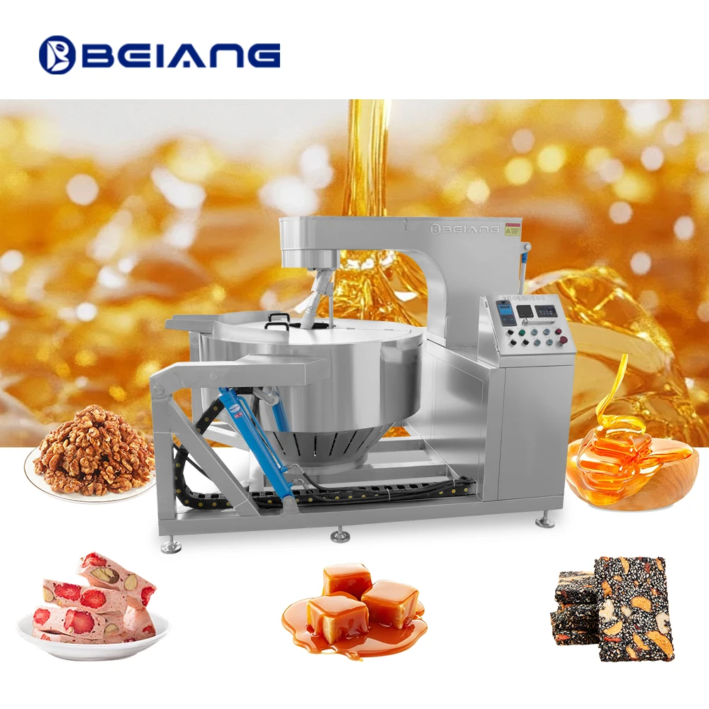 Planetary Electromagnetic Induction Cooking Mixer Industrial Automatic High Viscosity Material Cooking Mixer Machine