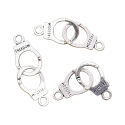 15pcs Charms Handcuffs Freedom 30x10mm Antique Making Pendant fit,Vintage Tibetan Silver color,DIY Handmade Jewelry