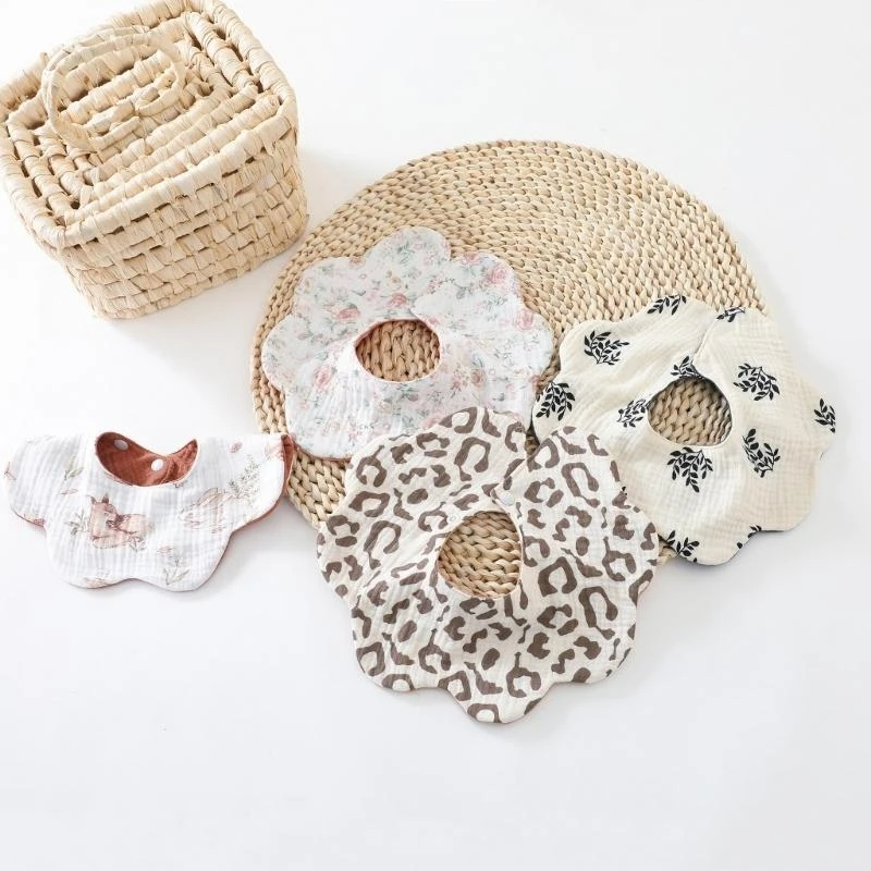 6 lớp bé bib thoải mái nước bọt khăn tắm cho trẻ sơ sinh cho bé trai