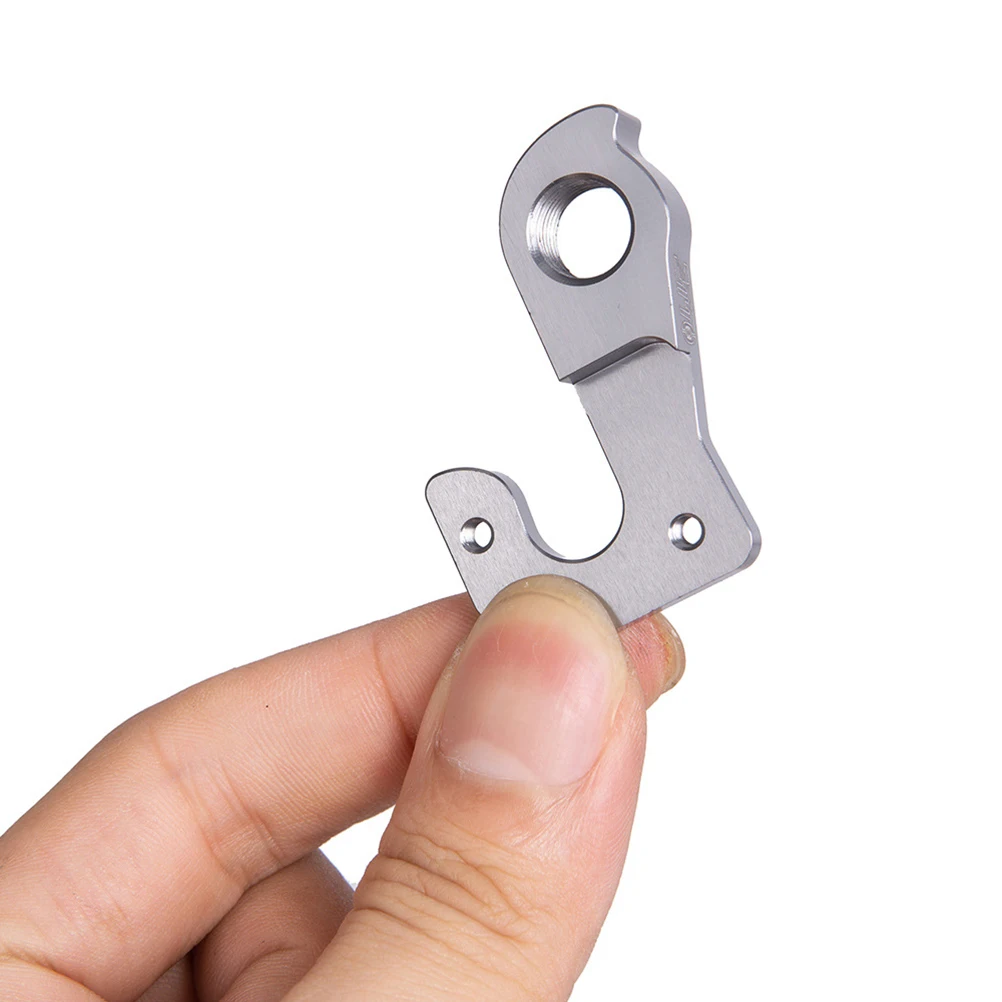 

Rear Derailleur Bike Tail Hook Silver Frame Gear Hanger Parts Lightweight Durable for Mountain Road Bikes Bike Tail Hook