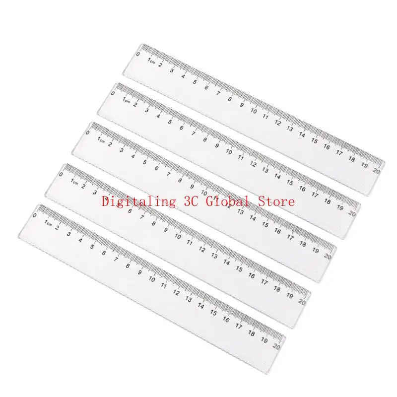 

5 ПК, 15/20 см, прямая линейка, прозрачная линейка, набор правителей начальной школы, пластиковый правитель