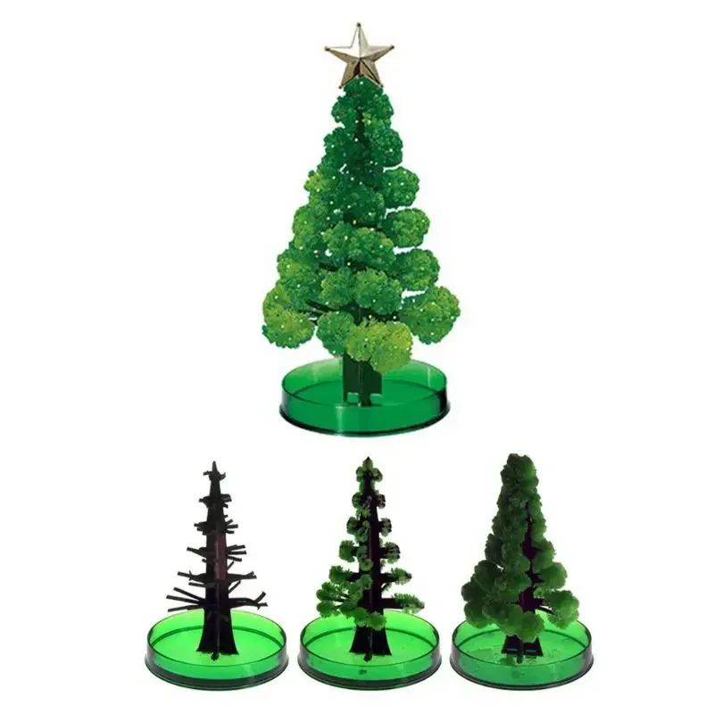 

Magic Growing Christmas Tree DIY Fun Xmas Gift Toy for Adults Kids Home Festival Party Decor Props Tree Desktop Birthday Gift