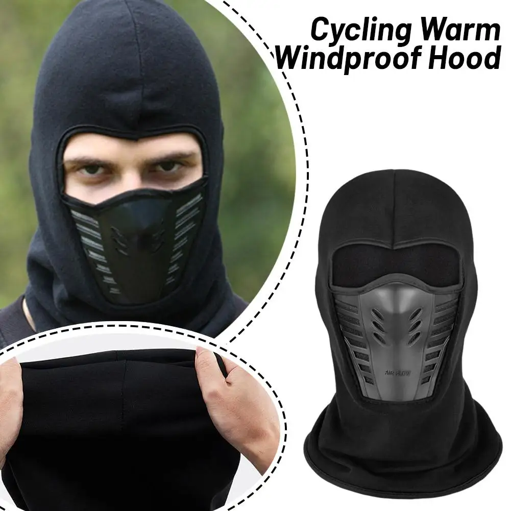 Moto In Pile Termico Collo Integrale Biker Caldo Mantenere Copertura Passamontagna Viso Antipolvere Sci Antivento Inverno Ridi X7n3