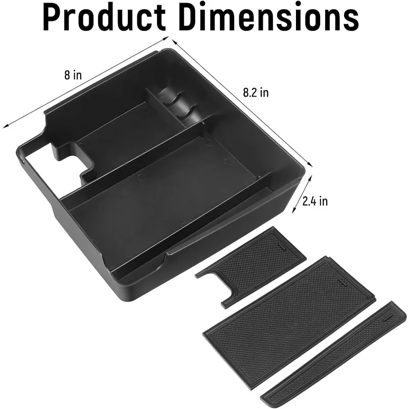 Center Console Organizer Compatible with Nissan Frontier 2022 2023 2024 2025 Accessories, Armrest Insert Tray Storage Coin Holde