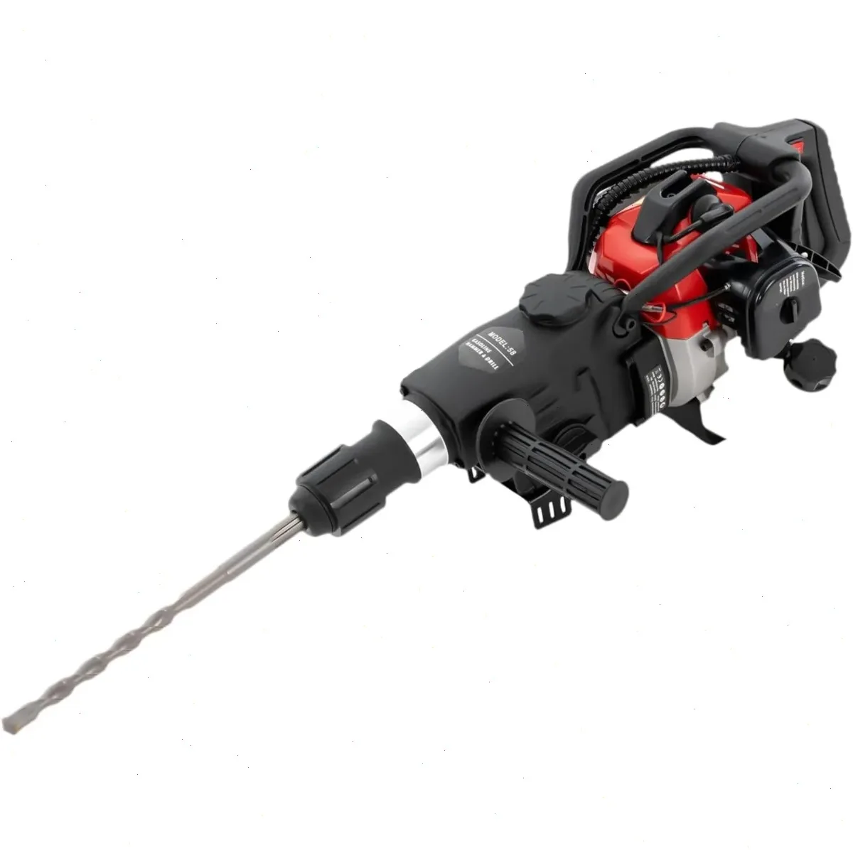 Power Demolition Hammer Pick, JACK-HAMMER, Concrete Tools, 1000W 33cc Two-Stroke Engine, 3200 BPM, Large Oil Tank, Durable Aluminum Body, Handheld Breaker