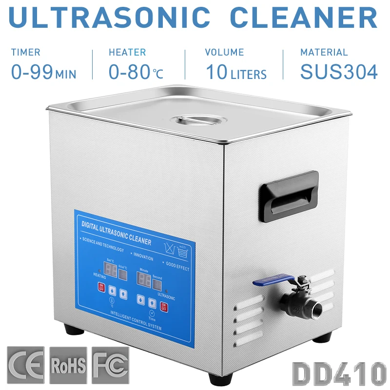10L デジタル加熱脱気超音波クリーナーマシン医療外科器具洗浄用