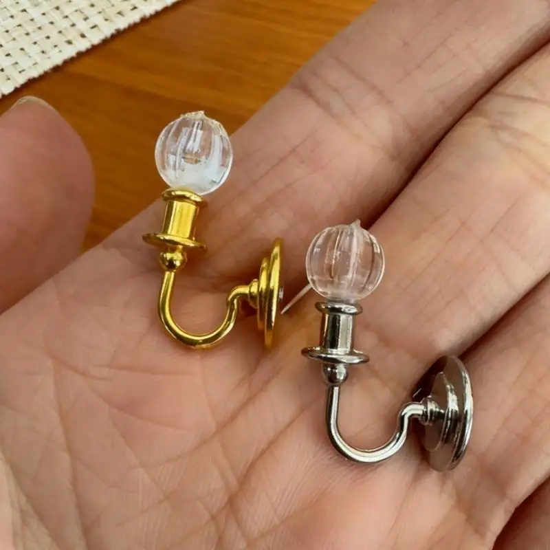 محاكاة مصغرة الكريستال الجدار ضوء نموذج تمثال ل 1/12 دمية ديكورات منزلية غرفة نوم المشهد عرض الملحقات A2UB