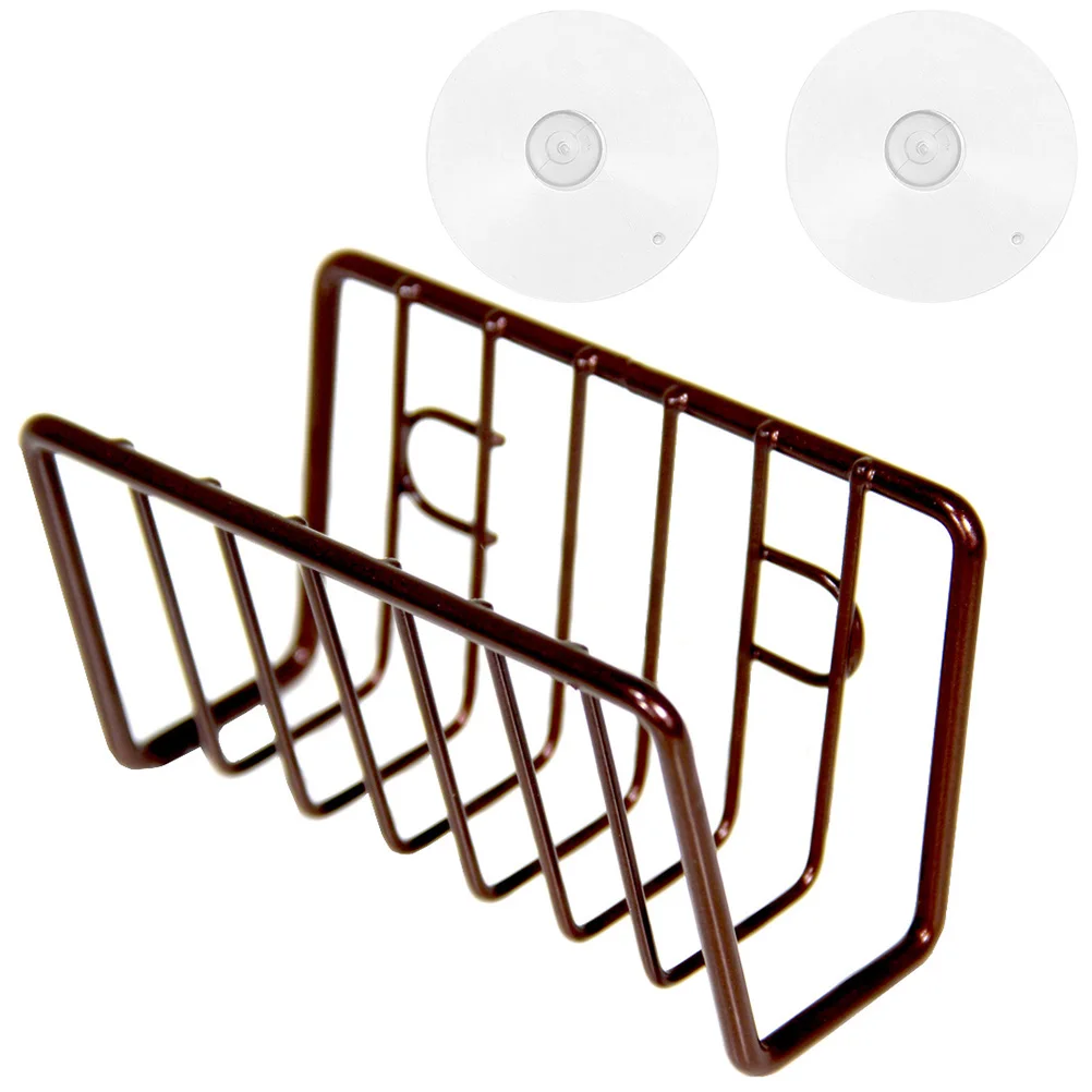 

Stainless Steel Sink Sponge Holder Kitchen Organizer Suction Cups Dish Draining Basket Water Drain Rack for Kitchen Sink Storage