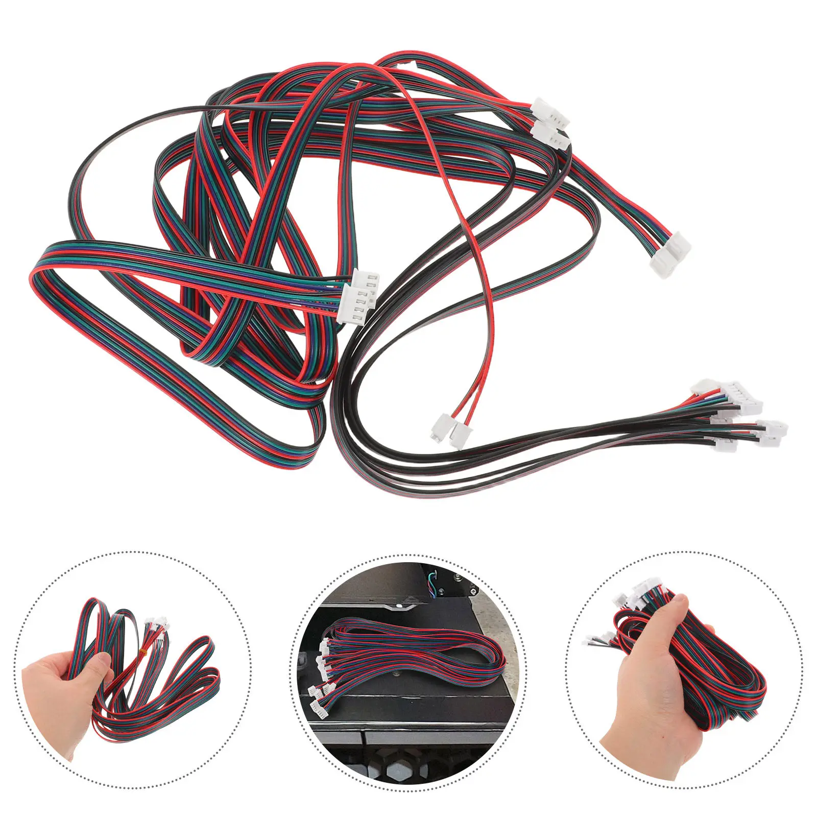 

10Pcs 3D Printer Motor Cable Xh2.54 4-Pin to 6-Pin 820Mm Stepper Wire for 17 Replacement High Performance Connector Lines