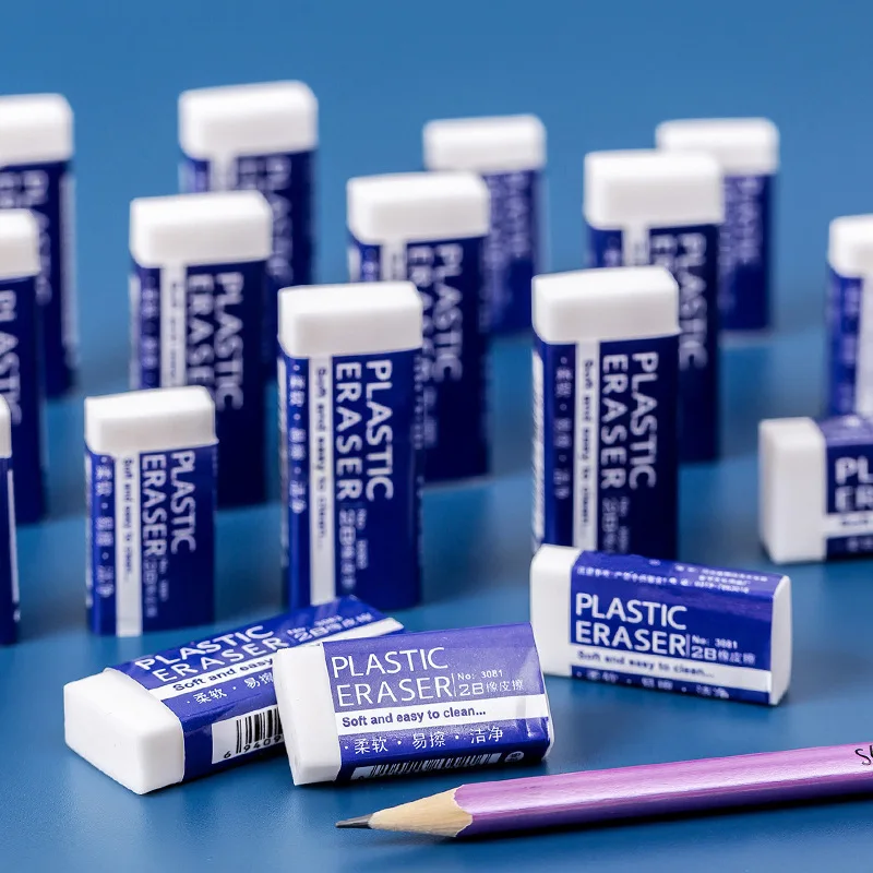 2B Pencil Eraser Cleaning Eraser Student Exam Drawing Stationery Supplies Exam Specific Eraser Student Supplies