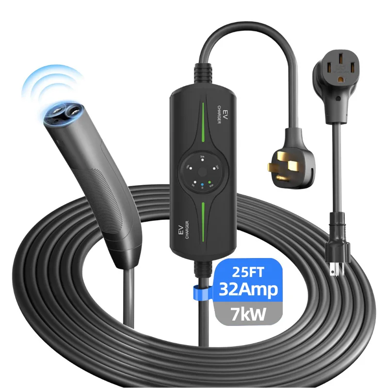 

NACS 32Amp 7KW 25FT Portable New Energy Vehicle Charging Gun Household UL Certified Charging Pile