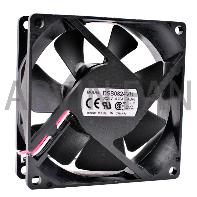 Brand New Original DSB0824VH 8cm 80x80x25mm DC24V 0.21A 3 Lines Industrial Computer Inverter Cooling Fan