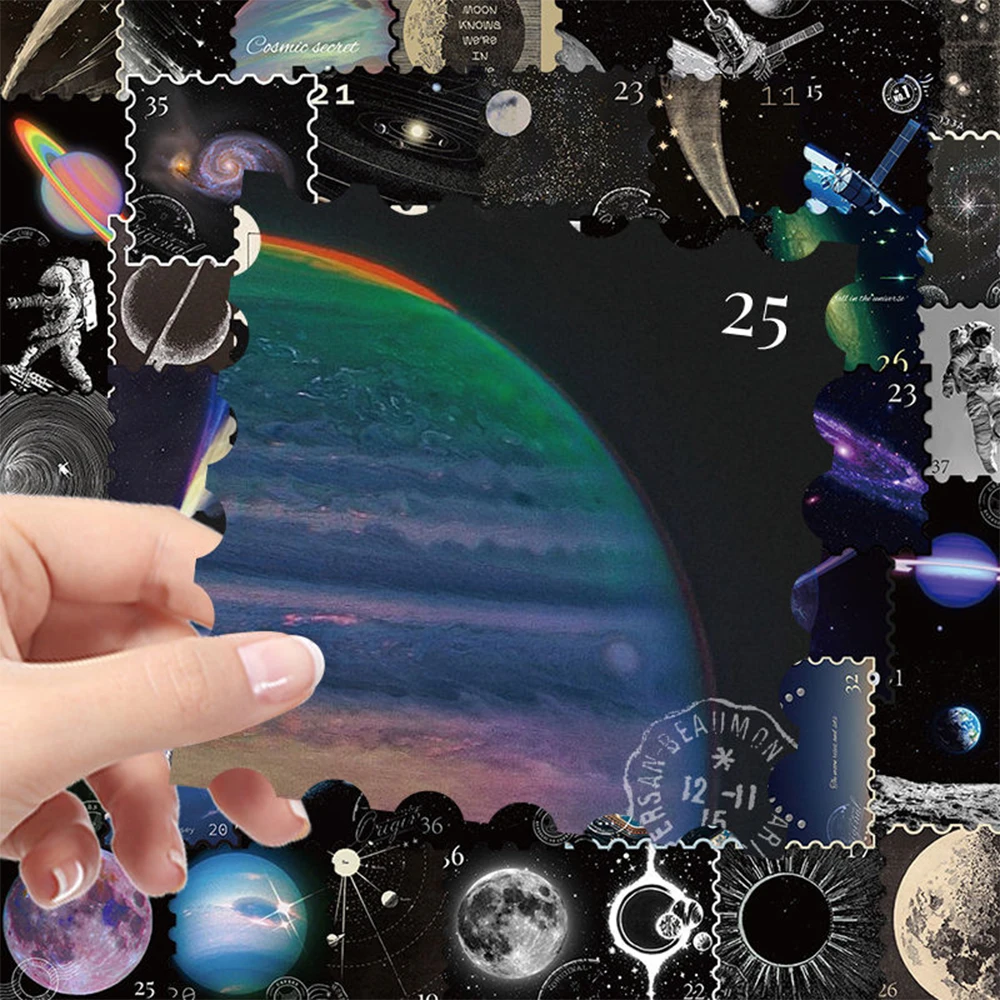 10/30/50pcs Universe Outer Space Cartoon Stickers Galaxy Decals DIY Notebook Phone Diary Cool Waterproof Decals Sticker Kid Toy