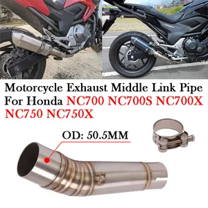 Motocicleta slip-on silenciador meio Link Pipe, conectar Escape, modificar, 51mm, Honda NC700, NC700S, NC700X, NC750, NC750X 8 principais vendas ponteira escapamento nc750x - №7