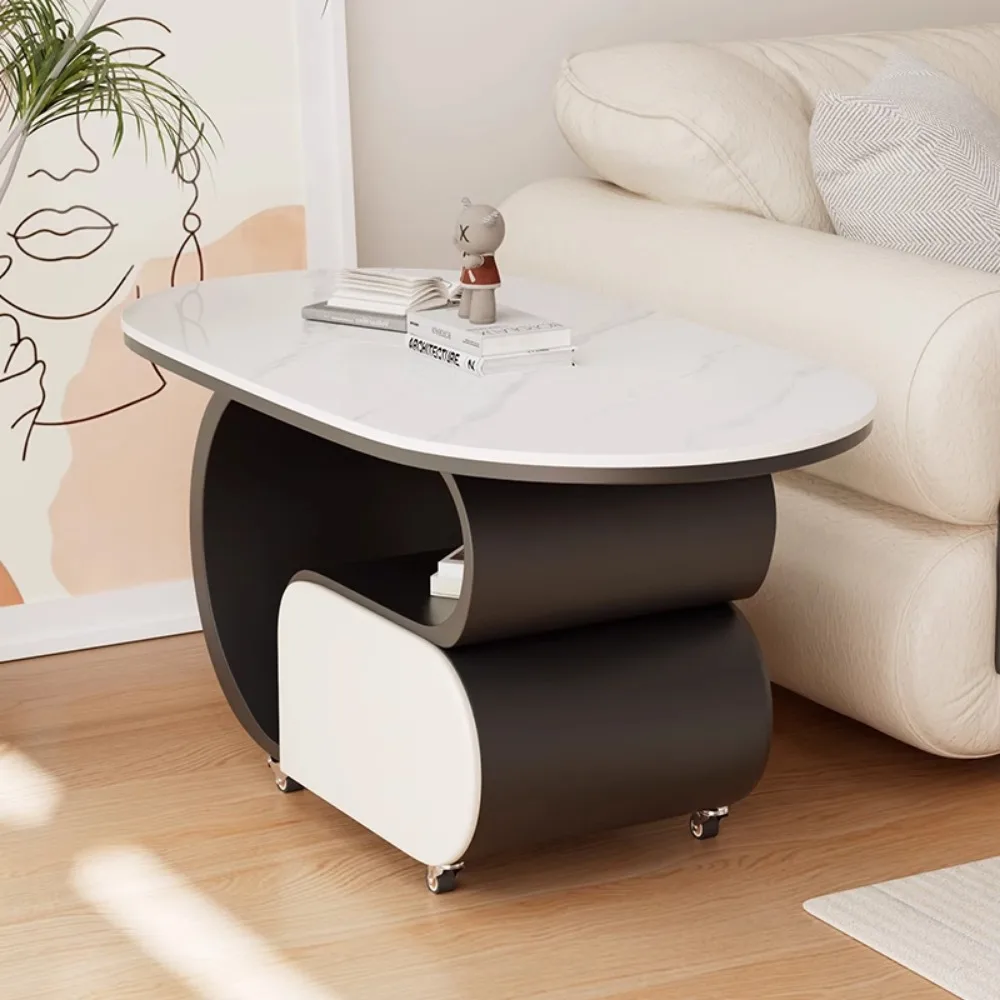 

Nordic Living Room Coffee Table Luxury Modern Oval Unique Coffee Tables Premium Black Mesa De Centro De Sala Home Furniture