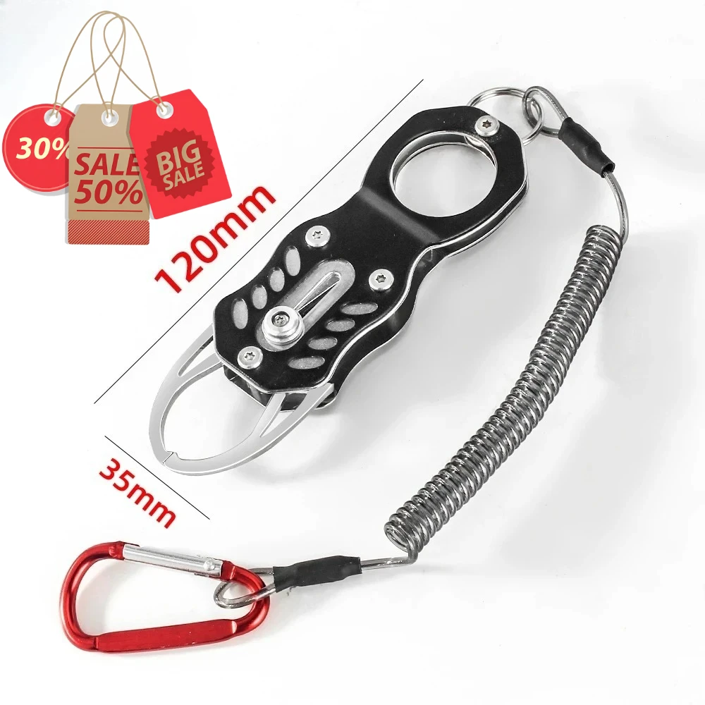 

Rust Proof 304Stainless Steel Fish Grip Portable Lock Fishing Tackle Lip Clip Tool FishController Portable Professional